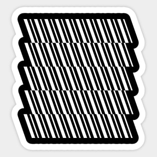 geometric curvy lines Sticker